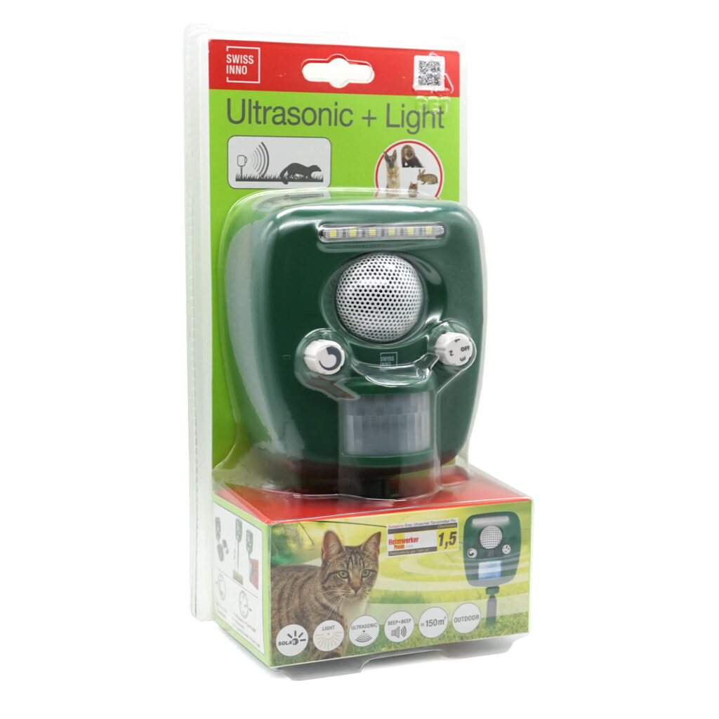 Köp Ultrasonic Solcellsdriven Djurskrämma PRO | Swissinno®