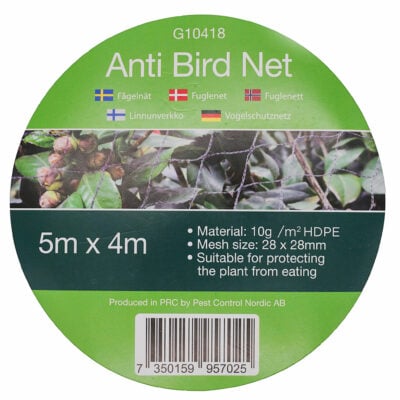Bärnät fågelskydd 4 x 5 m Label