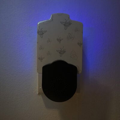 Insektsfälla UV-driven med klisterark Svart UV