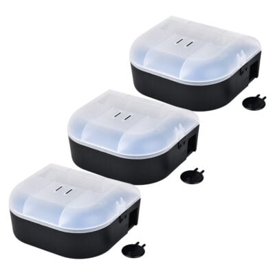 Storpack | 3 st Säker Betesstation för Musfälla | Endast box