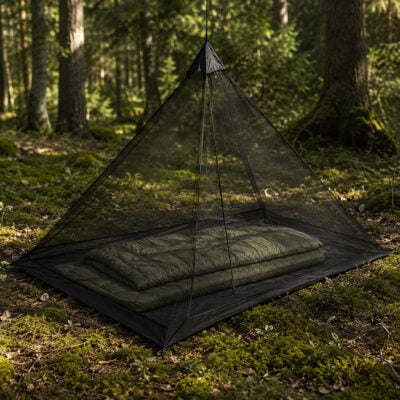 Mygg- Insektsnät Sovsäck Svart 220x120x110 cm - Bild 3
